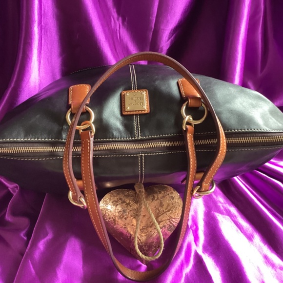 Vintage Dooney&Bourke Black Soft Leather Tote Bag - Picture 3 of 10